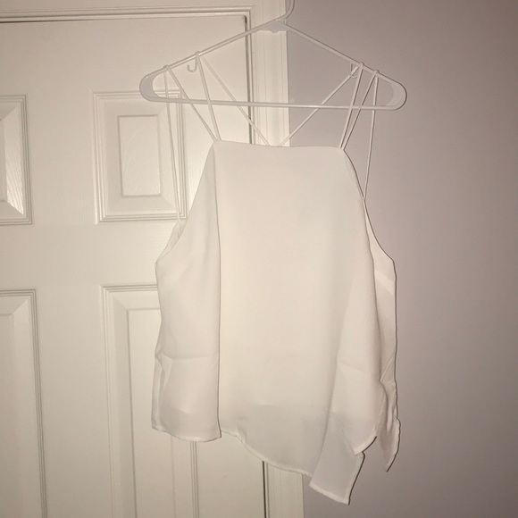 Tobi Tops - TOBI asymmetrical white top Tobi Tops - TOBI asymmetrical white top
